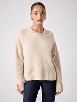 Load image into Gallery viewer, Cashmere Jumper with Openwork Back Detail
