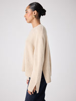 Load image into Gallery viewer, Cashmere Jumper with Openwork Back Detail
