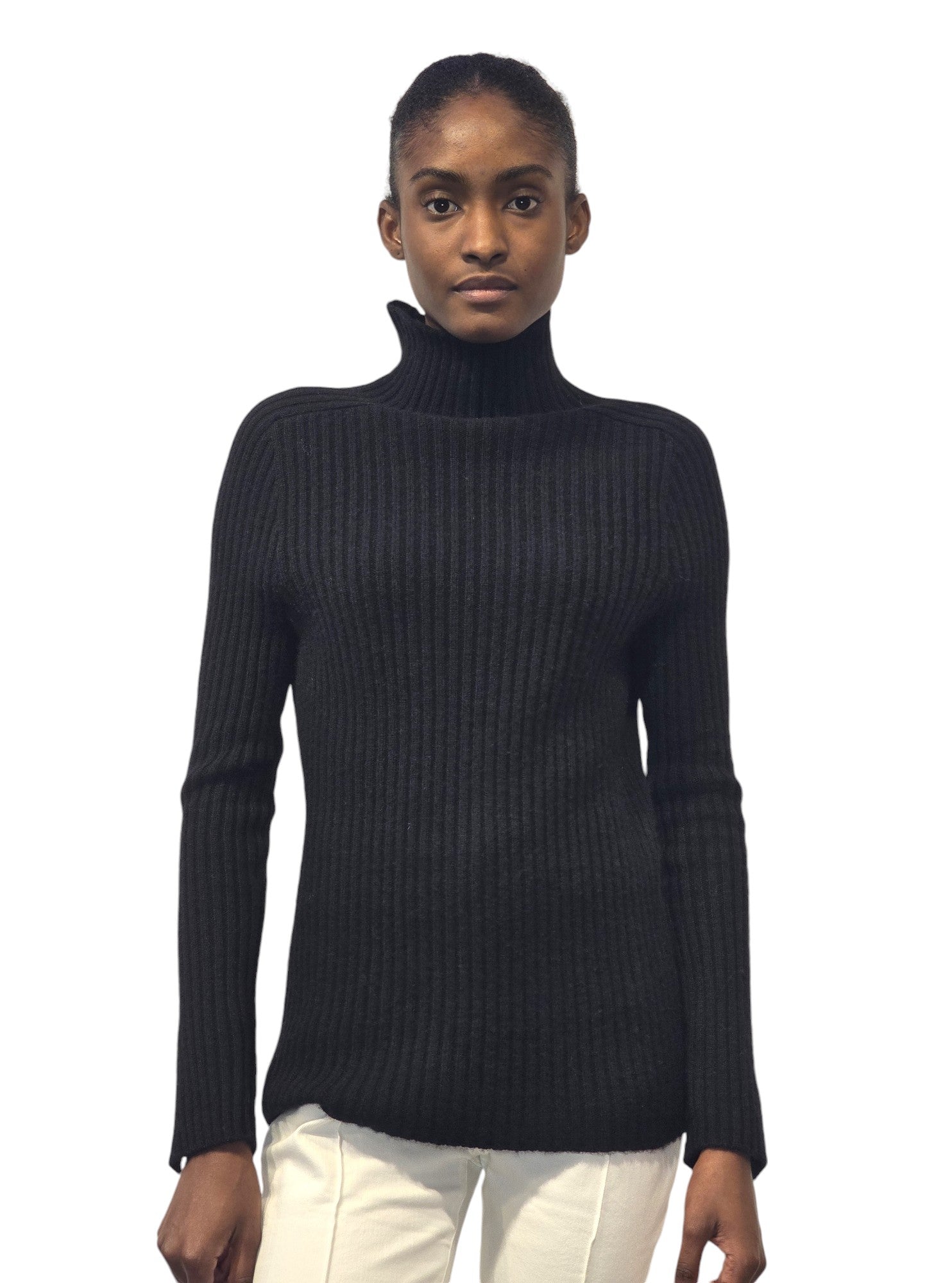 Slim High Neck Sweater