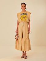 Load image into Gallery viewer, Topstitched Yoke Maxi Skirt
