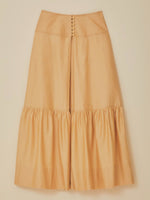 Load image into Gallery viewer, Topstitched Yoke Maxi Skirt
