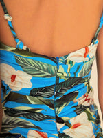 Load image into Gallery viewer, Blue Anthurium Garden Maxi Dress
