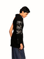 Load image into Gallery viewer, One-Shoulder Hand-Embroidered Blazer with Mirror
