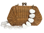 Load image into Gallery viewer, Blanca Wicker Clutch

