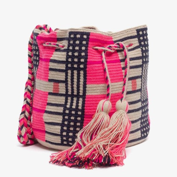 Handmade Small Crossbody Wayuu Black bird