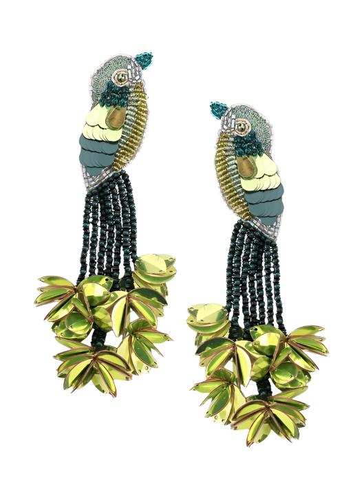 Kingfisher Earrings Green