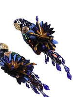 Load image into Gallery viewer, Parrot Earrings Navy
