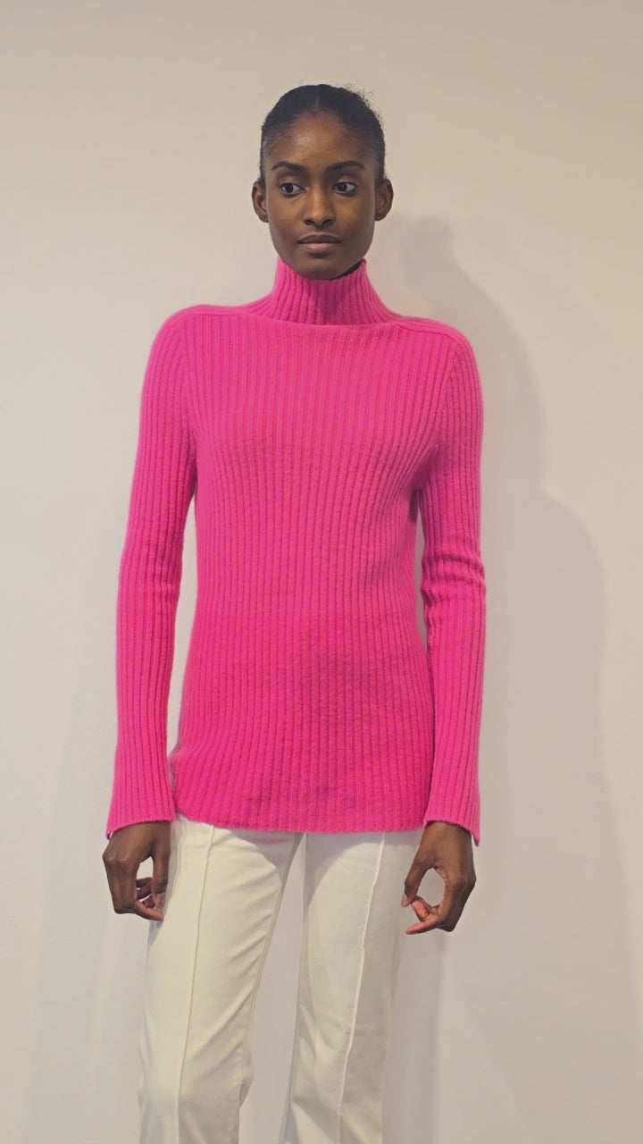 Slim High Neck Sweater