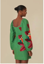 Load image into Gallery viewer, Green Tropicart Mini Dress
